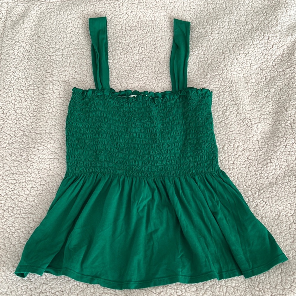 Anthropologie t.la Smocked Top, Size L